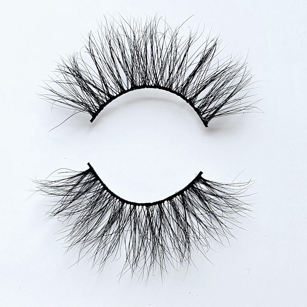 Lily long wispy length and light faux mink lash